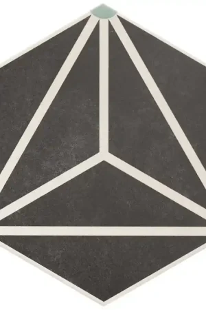 Prix Choc Carrelage OSAKA CHARCOAL 28,5x33 cm effet carreaux ciment